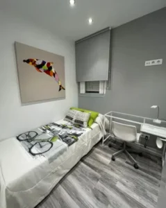 Dormitorio gris